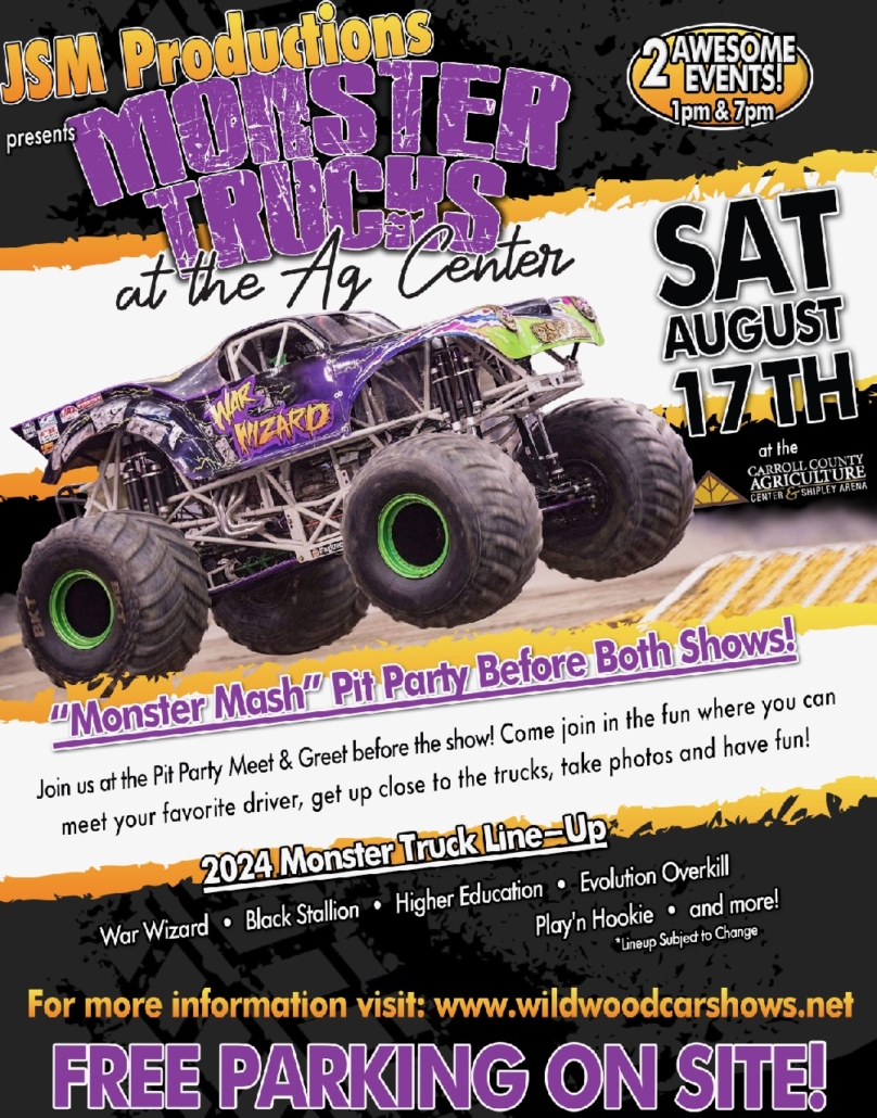 Canceled - Monster Truck Show at the Ag. Center - Aug. 17th - Carroll ...